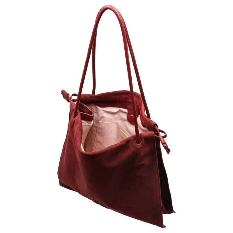 Coccinelle Dulse Suede - Bolso saco 40 cm (ribes)