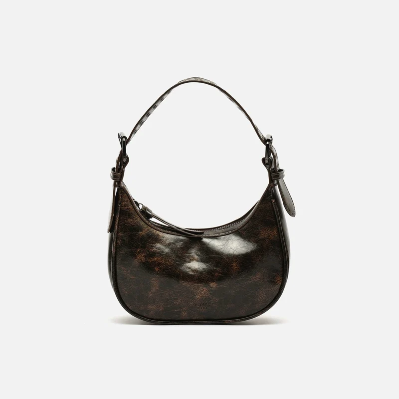 Iloas bolso de hombro con asa regulable y detalles metálicos ED.