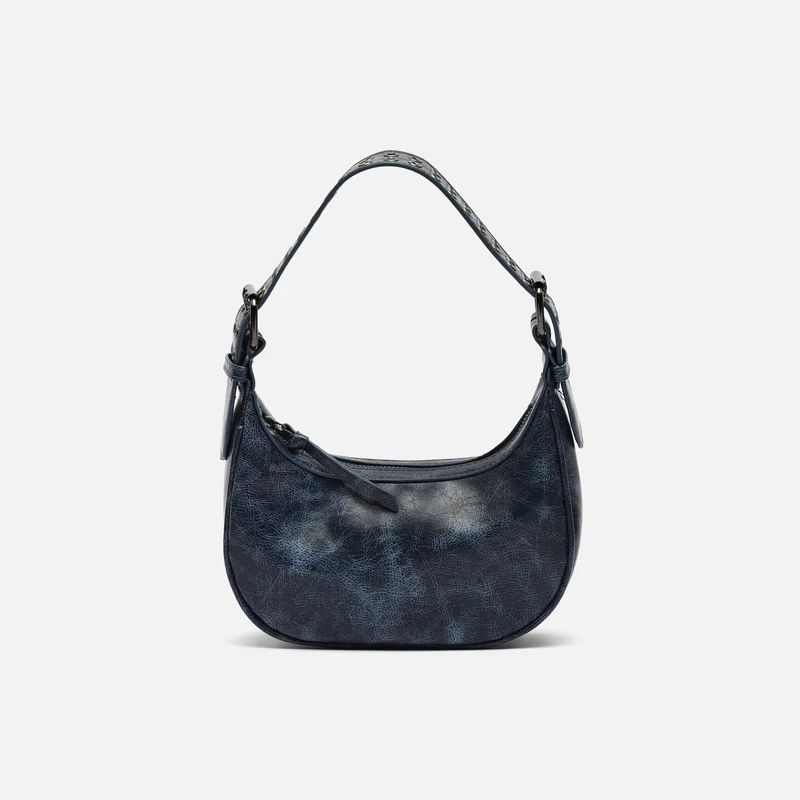 Iloas bolso de hombro con asa regulable y detalles metálicos ED.