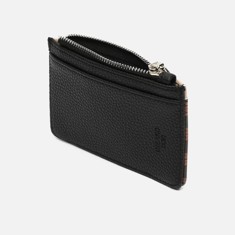 Ivanka tarjetero con estampado monogram ED.