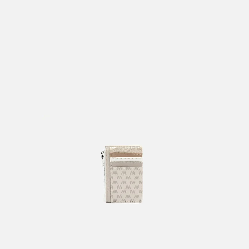 Ivanka tarjetero con estampado monogram ED.