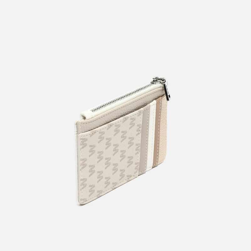 Ivanka tarjetero con estampado monogram ED.
