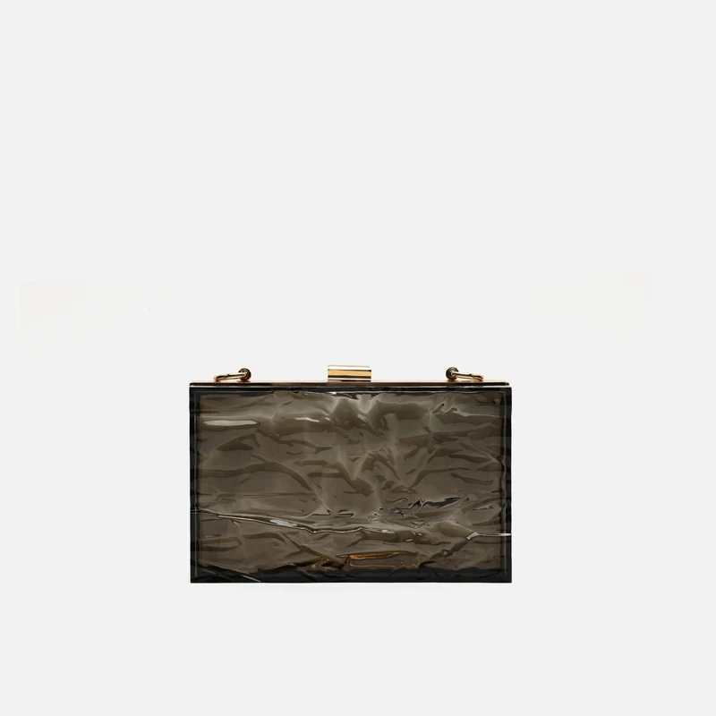 Caja bolso bandolera de fiesta pequeño con cadena extraíble ED.