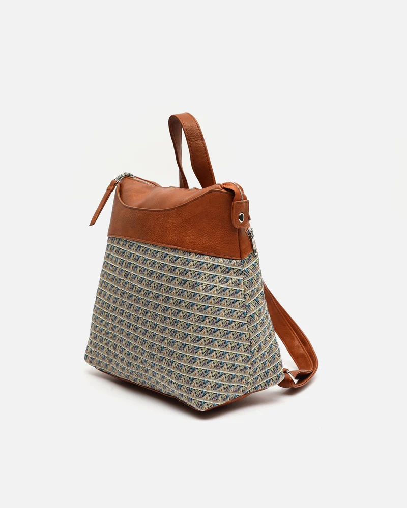 Kusi mochila con estampado jacquard ED.