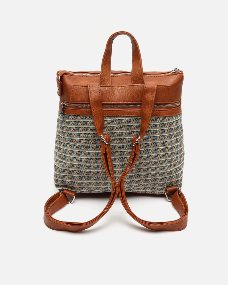 Kusi mochila con estampado jacquard ED.