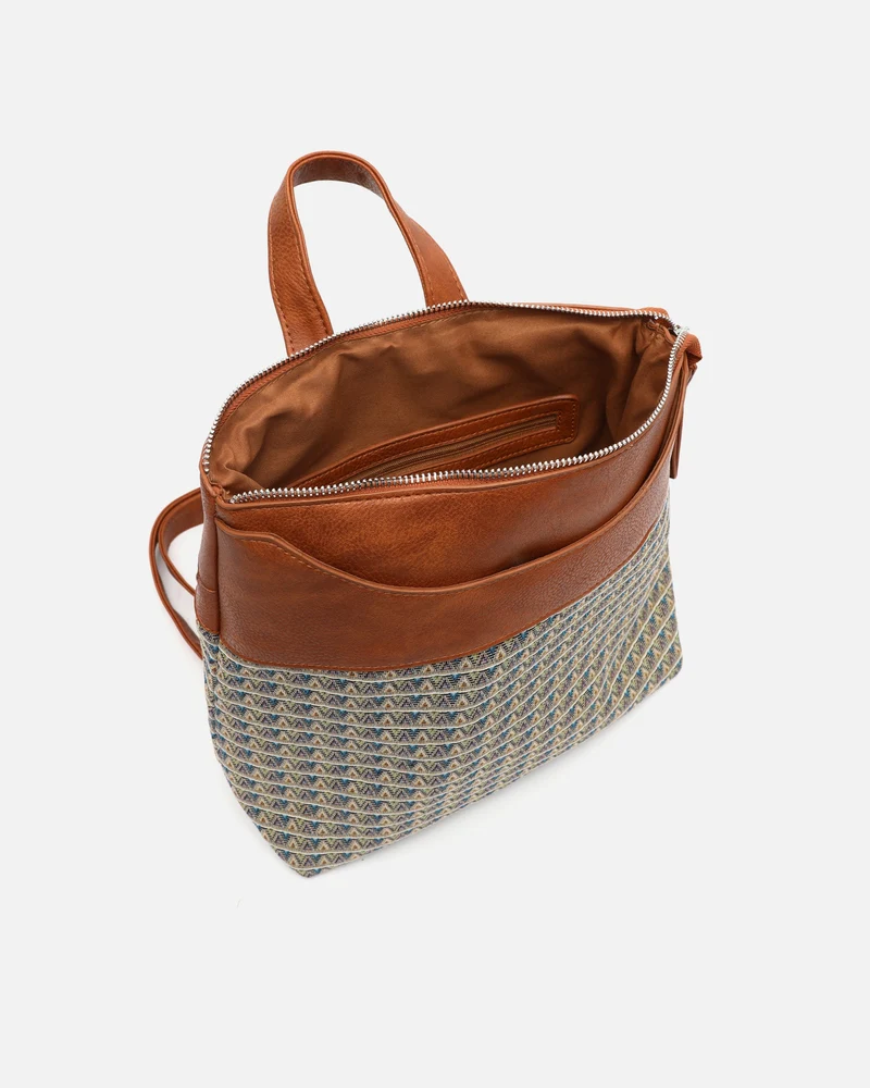 Kusi mochila con estampado jacquard ED.
