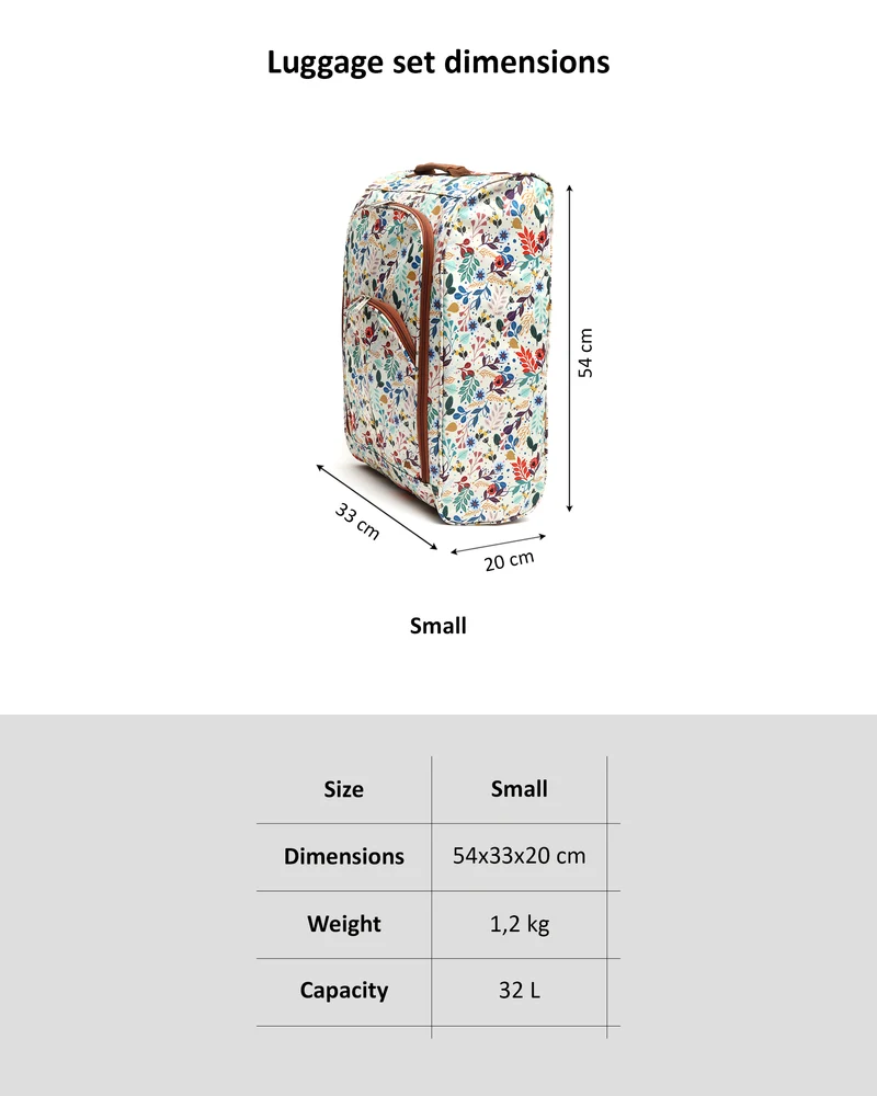 Azier maleta pequeña plegable estampada