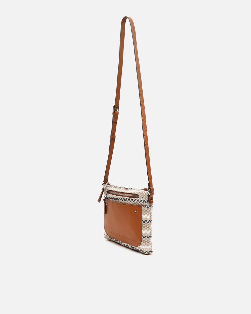 Tarvos bolso bandolera pequeño con estampado jacquard ED.