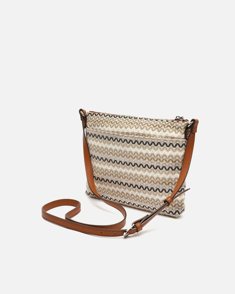 Tarvos bolso bandolera pequeño con estampado jacquard ED.
