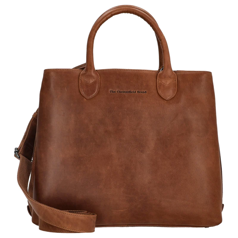 The Chesterfield Brand Passau - Bolso de mano 37 cm (cognac)