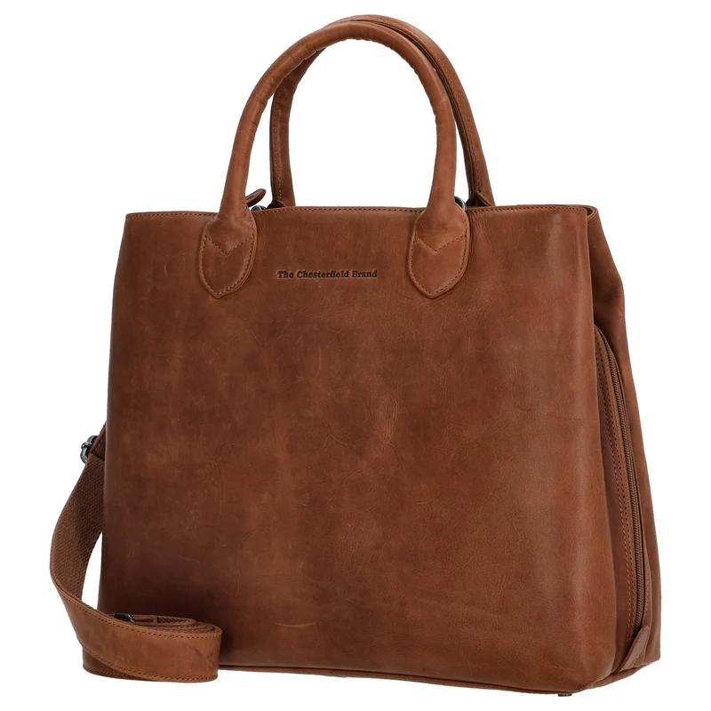The Chesterfield Brand Passau - Bolso de mano 37 cm (cognac)