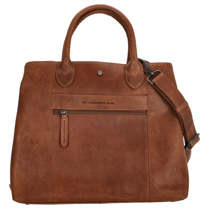 The Chesterfield Brand Passau - Bolso de mano 37 cm (cognac)