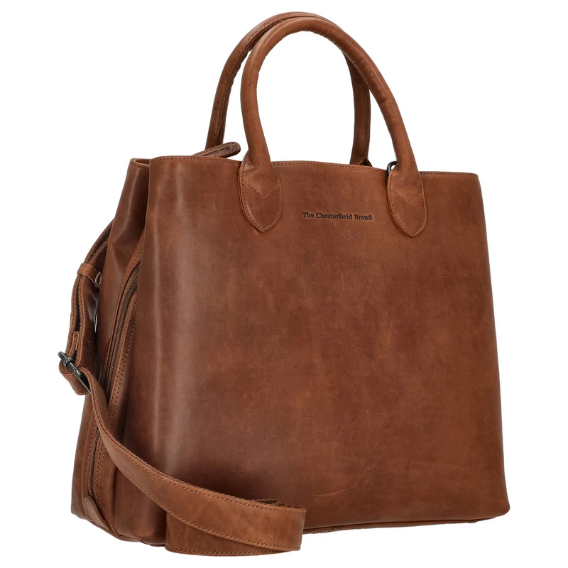 The Chesterfield Brand Passau - Bolso de mano 37 cm (cognac)