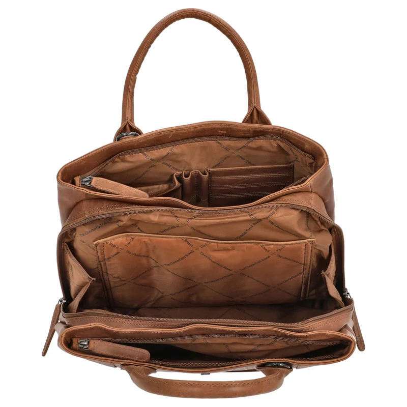 The Chesterfield Brand Passau - Bolso de mano 37 cm (cognac)