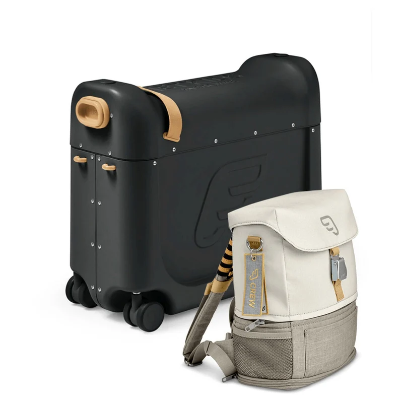 Stokke® JetKids™ Reiseset BedBox 46 cm Set 2 tlg. - Trolley de cabina con 4 ruedas (black / white)