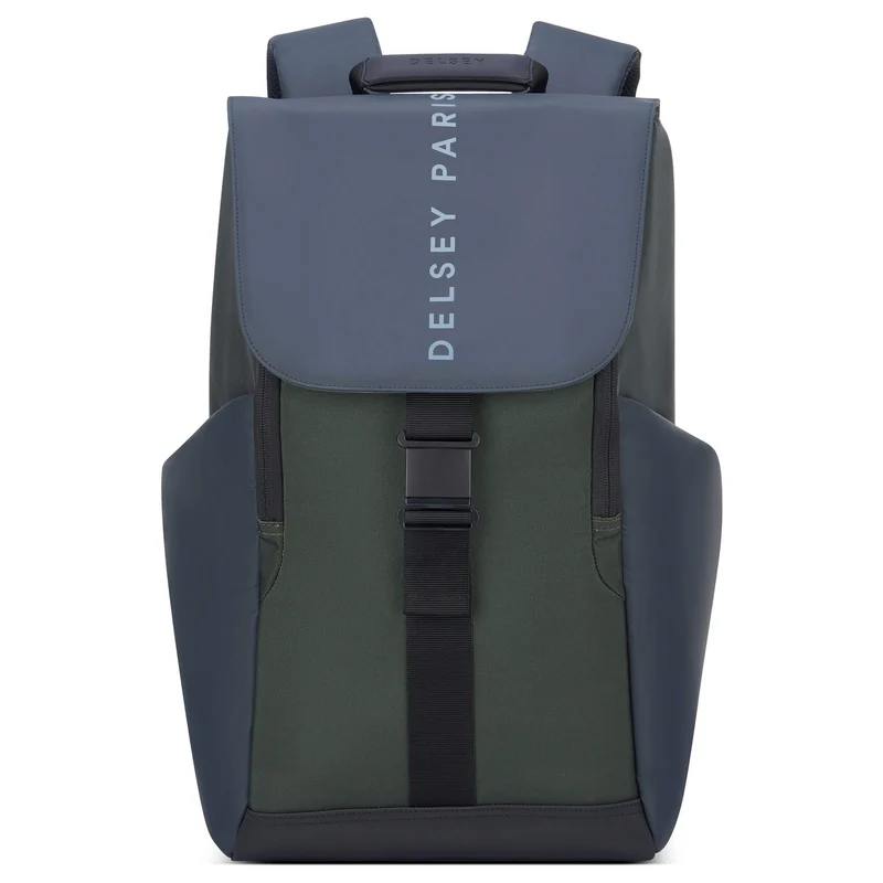 Delsey Paris Securflap - Mochila 15" 45.5 cm RFID (blau grün)