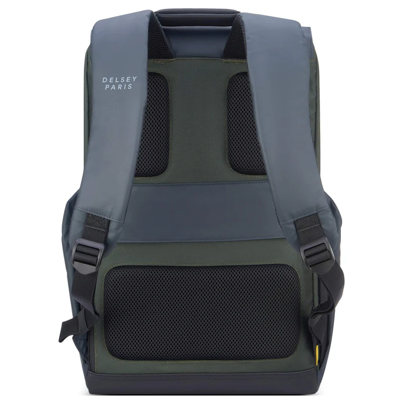 Delsey Paris Securflap - Mochila 15" 45.5 cm RFID (blau grün)
