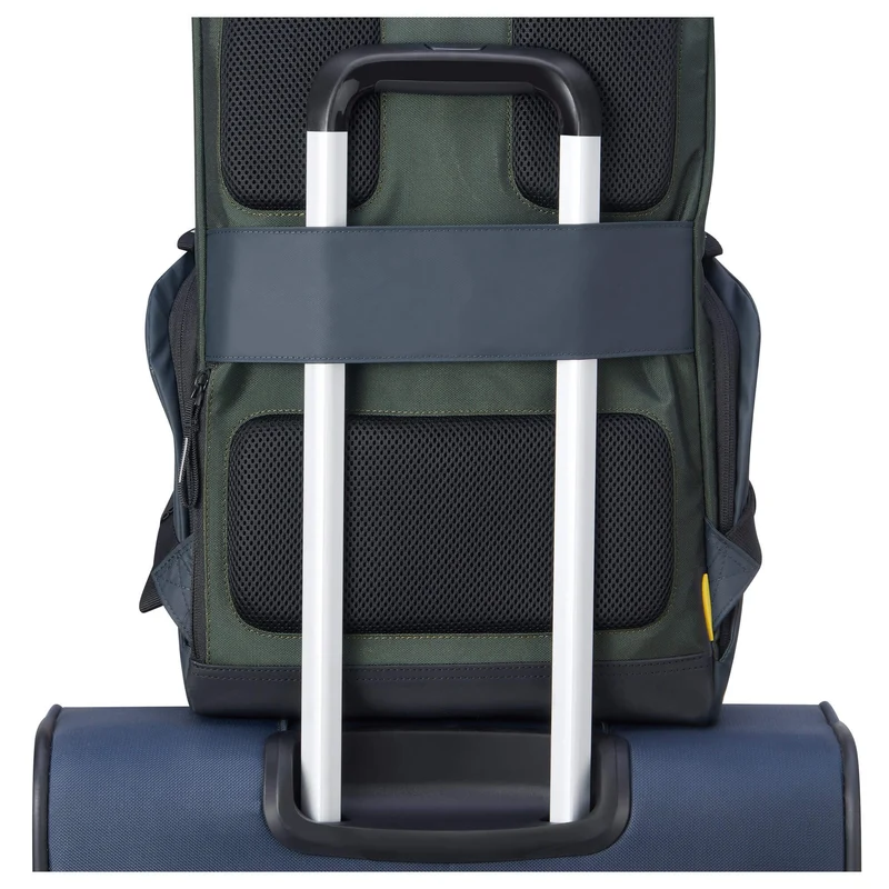 Delsey Paris Securflap - Mochila 15" 45.5 cm RFID (blau grün)