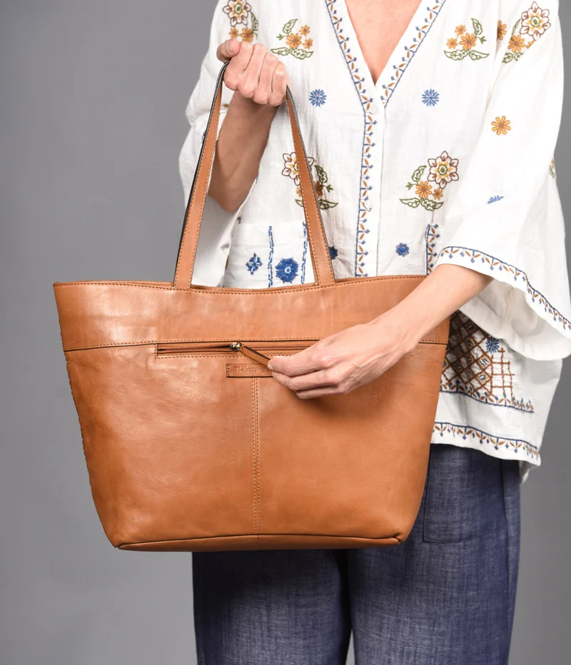 Shopper de piel THB Plait