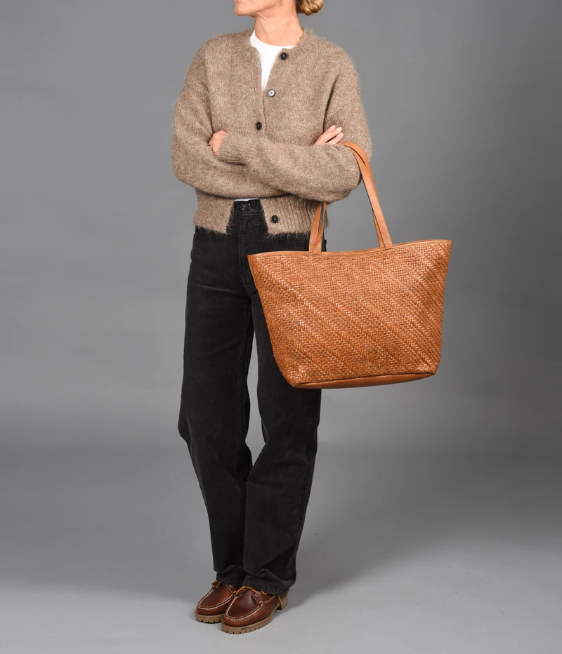 Shopper de piel THB Plait
