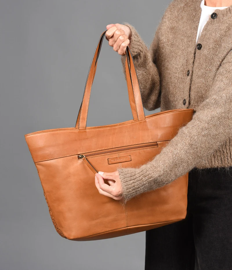 Shopper de piel THB Plait