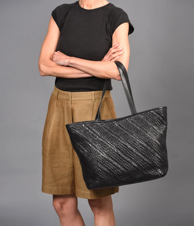 Shopper de piel THB Plait