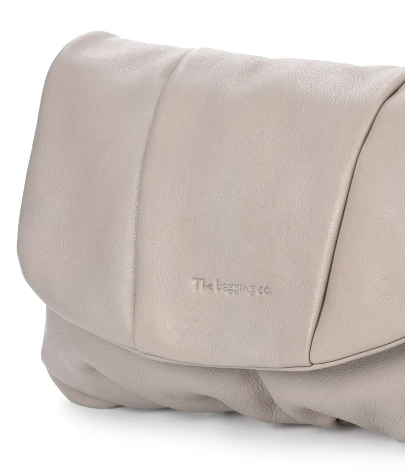Bandolera grande de piel THB Scallop