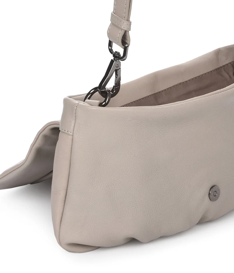 Bandolera grande de piel THB Scallop