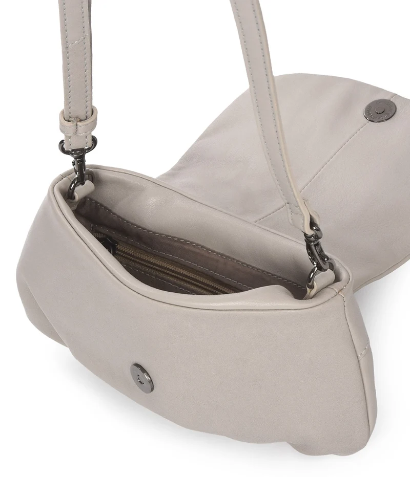 Bandolera pequeña de piel THB Scallop