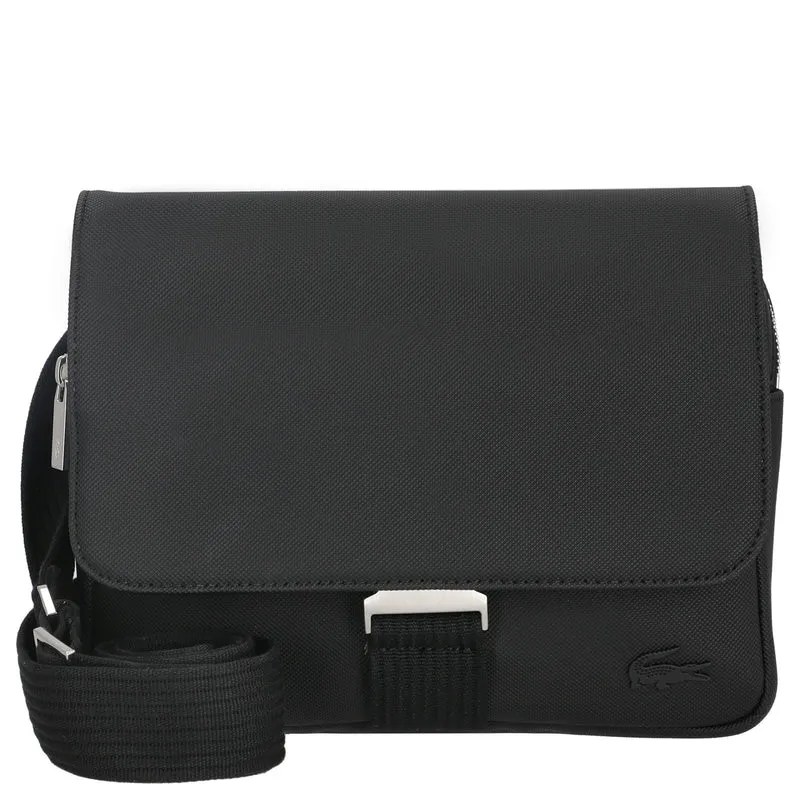 Lacoste Men's Classic Messenger - Bolso bandolera 25 cm (black)