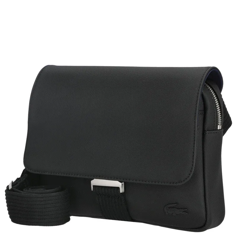 Lacoste Men's Classic Messenger - Bolso bandolera 25 cm (black)