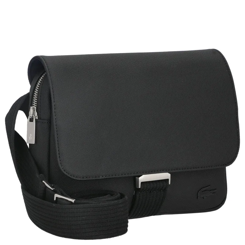 Lacoste Men's Classic Messenger - Bolso bandolera 25 cm (black)
