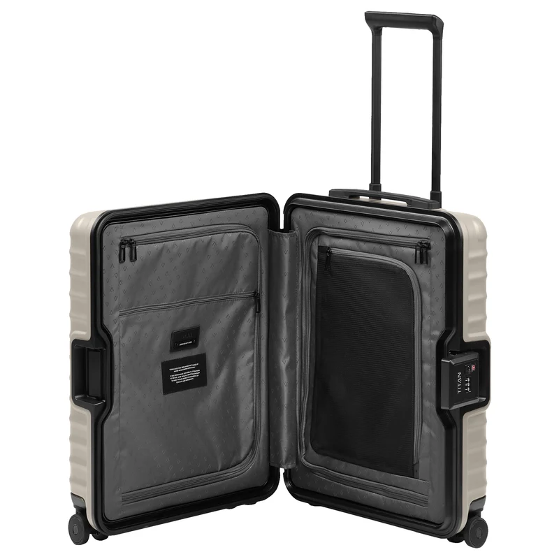 TITAN OVERSEAS - Trolley de cabina con 4 ruedas S 55/20 cm (moonstone grey, 55 cm)