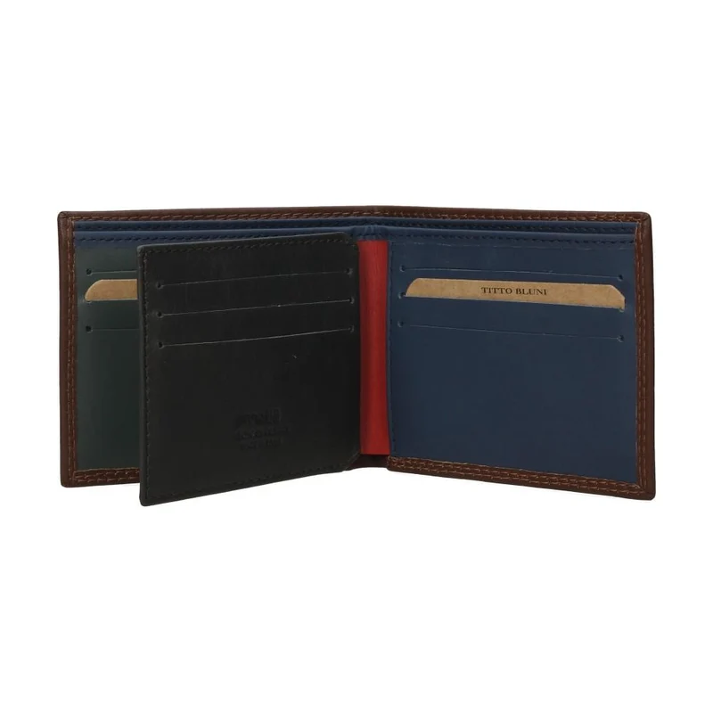 Cartera Casual Piel Titto Bluni
