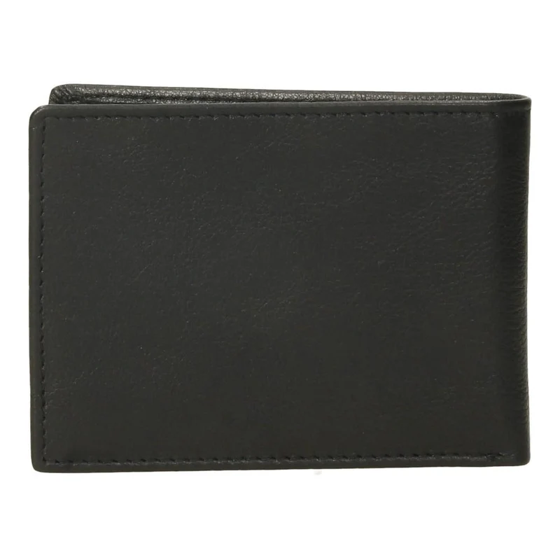 Cartera de Piel Guardia Civil RFID con Placa Oculta Negra