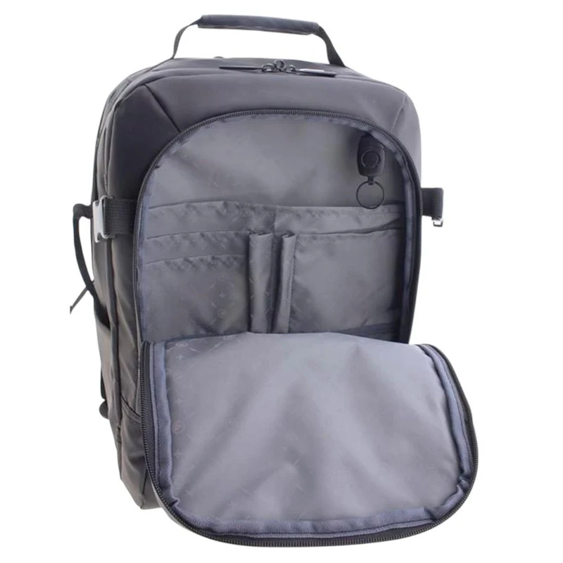 Mochila Bajo Asiento Gladiator Artic Negra 40x30x20 para Vueling