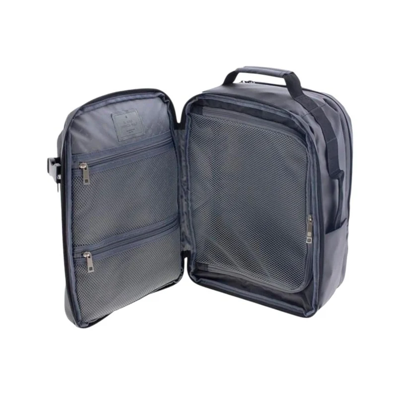 Mochila Bajo Asiento Gladiator Artic Negra 40x30x20 para Vueling