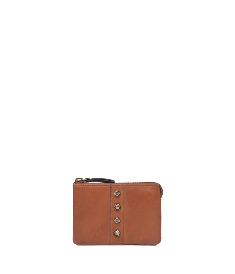Billetera-monedero pequeño de piel THB Shell