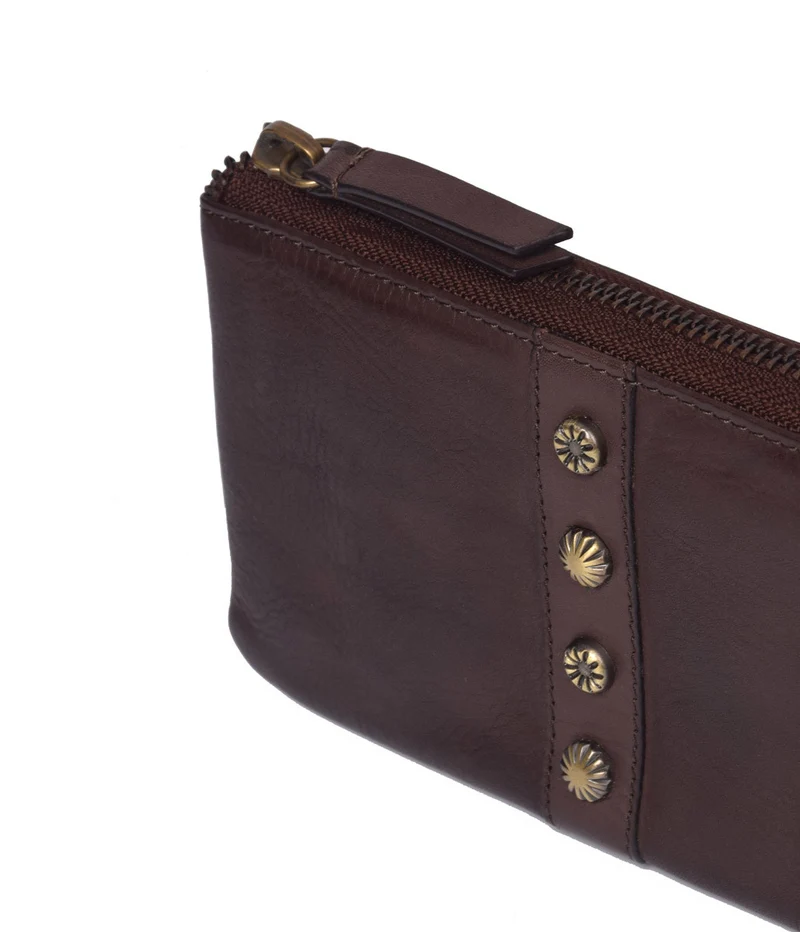 Billetera-monedero pequeño de piel THB Shell