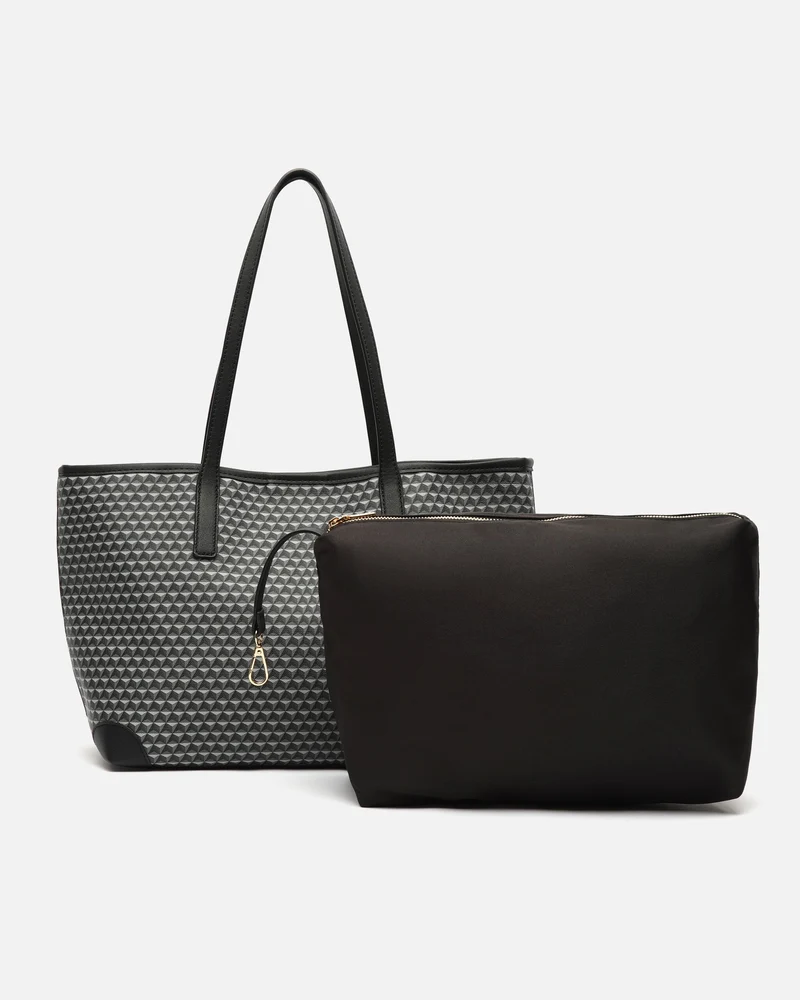 Metri bolso shopper grande estampado con bolsa interior extraíble ED.