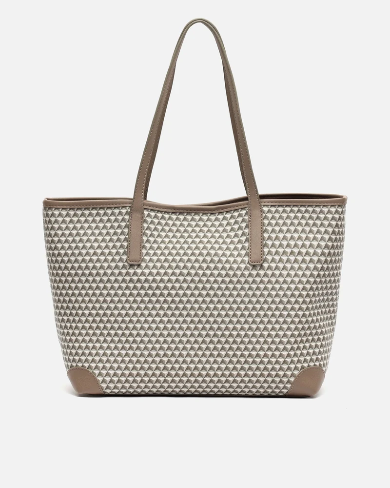 Metri bolso shopper grande estampado con bolsa interior extraíble ED.