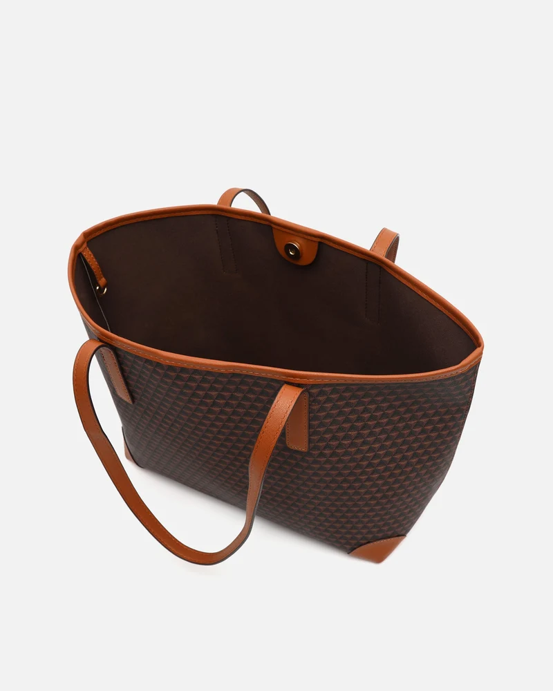 Metri bolso shopper grande estampado con bolsa interior extraíble ED.