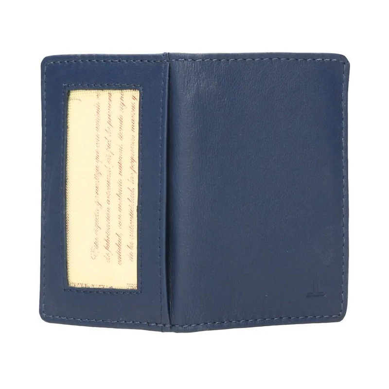 Abono Transporte de Piel J.L Piel Classic Azul