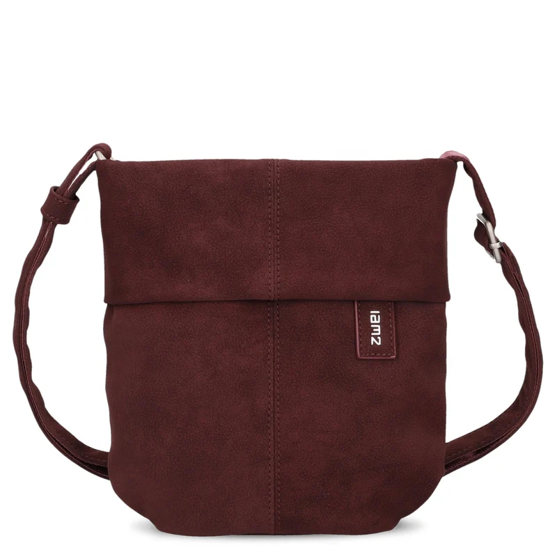 zwei Mademoiselle M45 - Bolso de hombro 22 cm (nubuk-bordeaux)