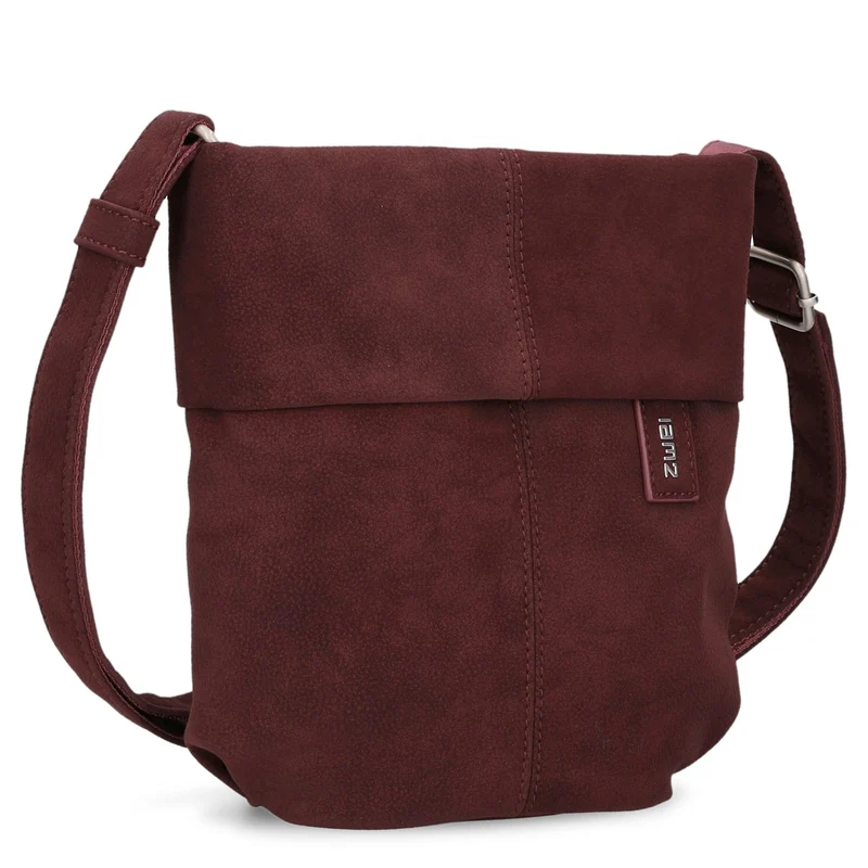 zwei Mademoiselle M45 - Bolso de hombro 22 cm (nubuk-bordeaux)