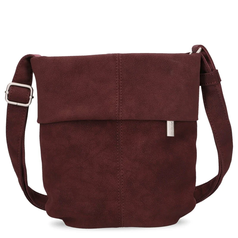 zwei Mademoiselle M45 - Bolso de hombro 22 cm (nubuk-bordeaux)