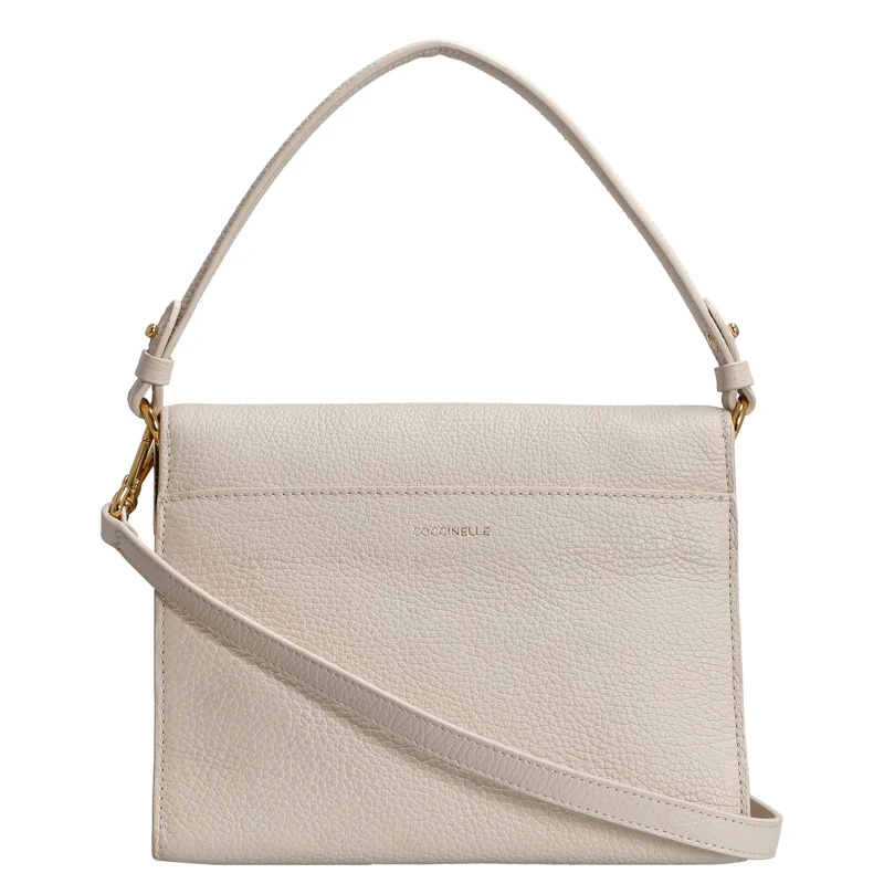 Coccinelle Binxie - Bolso de hombro 23 cm (lambskin white)