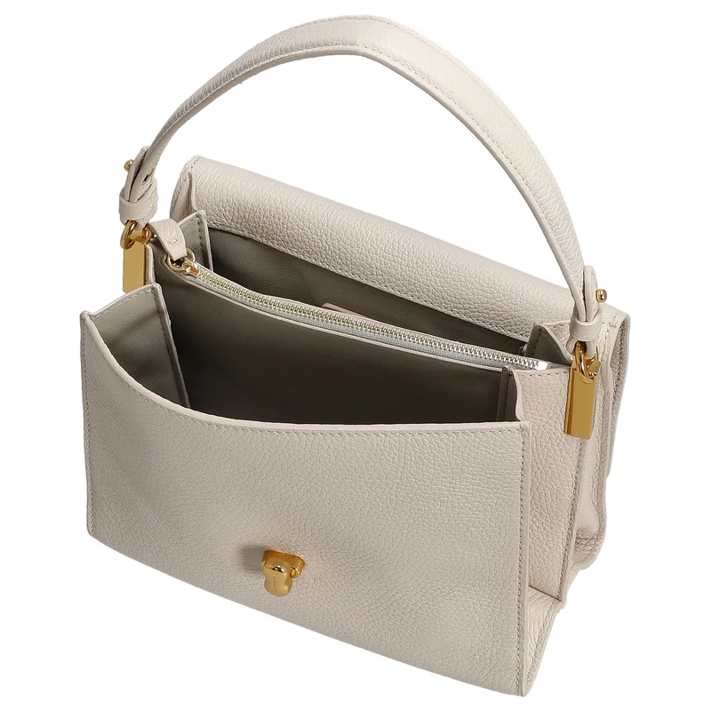 Coccinelle Binxie - Bolso de hombro 23 cm (lambskin white)