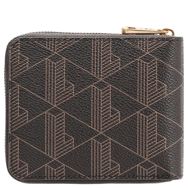 Lacoste The Blend Compact Zip Wallet - Cartera 3cc 11 cm (mono slate black shitake)