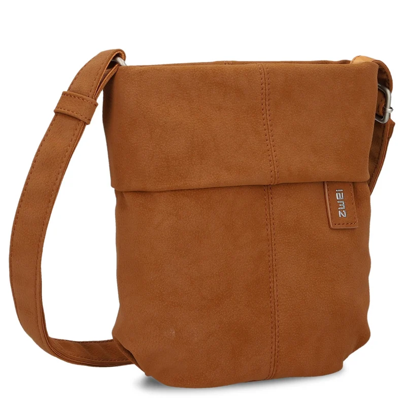 zwei Mademoiselle M45 - Bolso de hombro 22 cm (nubuk-cognac)
